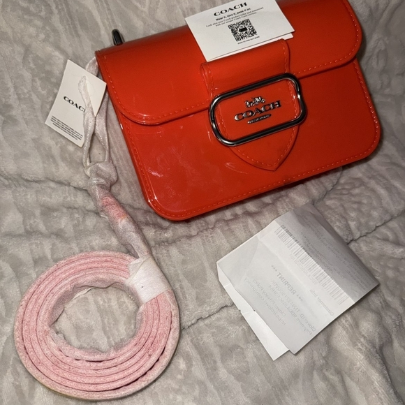 Coach Handbags - COACH Jelly Morgan Square Crossbody Bag (CR287/Miami Red/Brand New with Tags)
